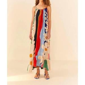 NWT FARM RIO floral maxi dress in super fun daisy